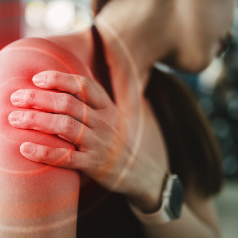 Person with ongoing shoulder pain considering whether to have it assessed
